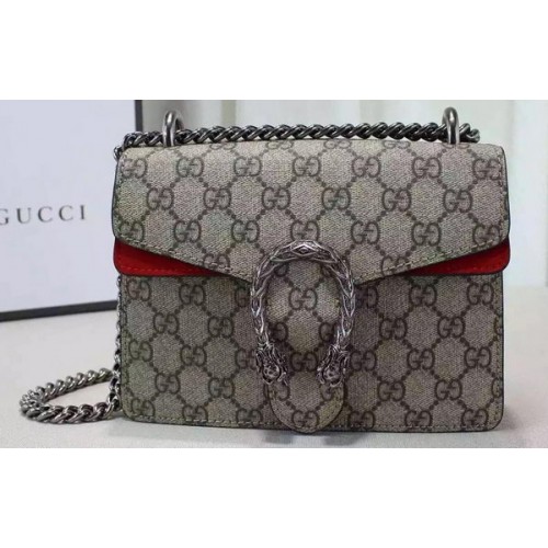 Gucci Dionysus GG Supreme Bolso de Hombro 421970 Rojo