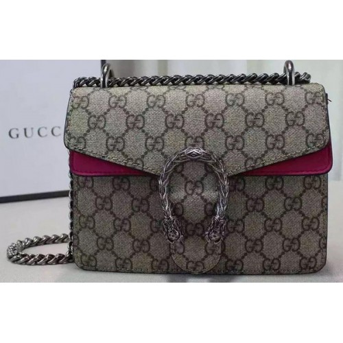 Gucci Dionysus GG Supreme Bolso de Hombro 421970 Rosa