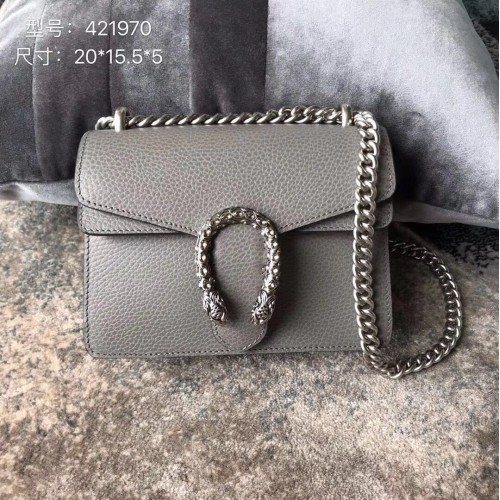 Gucci Dionysus Lichee Pattern Mini bolso de hombro 421970 gris
