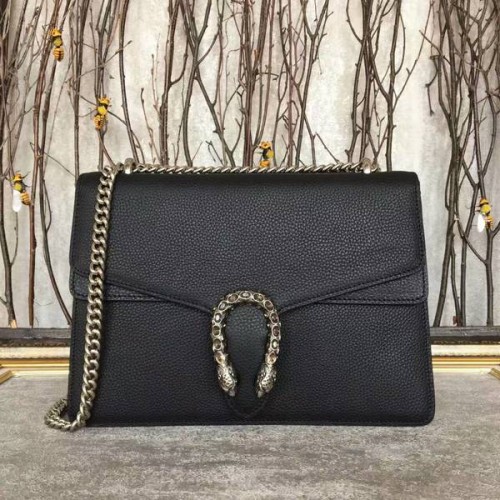 Gucci Dionysus Lichee patrón bolso de hombro 403348 negro
