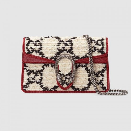 Gucci Dionysus Super Mini Bolso de hombro 476432 blanco
