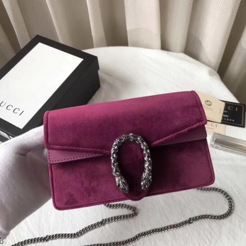 Gucci Dionysus Terciopelo Super mini Bolso 476432 Púrpura