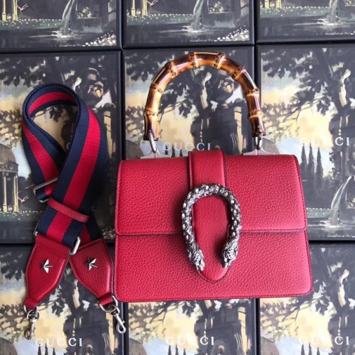Gucci Dionysus bolso pequeño con asa superior 523367 rojo