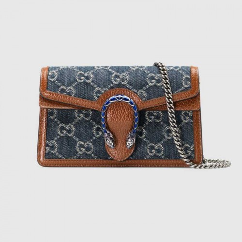 Gucci Dionysus super mini bolso 476432 Azul oscuro