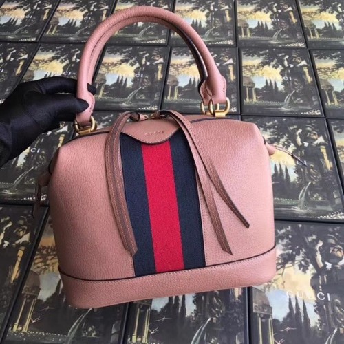 Bolso tote Gucci GG de piel de becerro de primera calidad 523433 rosa