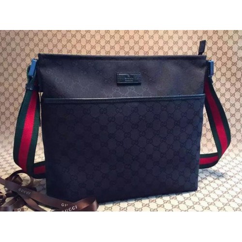 Gucci GG Canvas Bolsas de mensajero medianas 189751 Negro