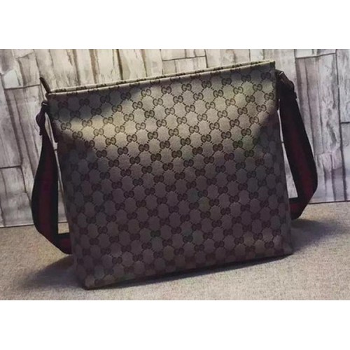 Gucci GG Canvas Bolsas de mensajero medianas 189751 Marrón