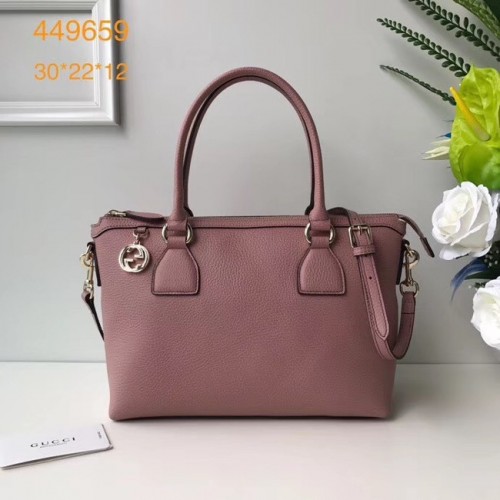Bolso tote clásico GG de Gucci 449659 rosa