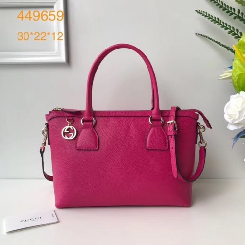 Bolso tote clásico GG de Gucci 449659 rosa