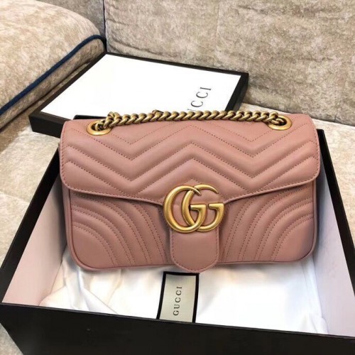 Gucci GG Marmont Original Leather bolso de hombro matelasse 443497