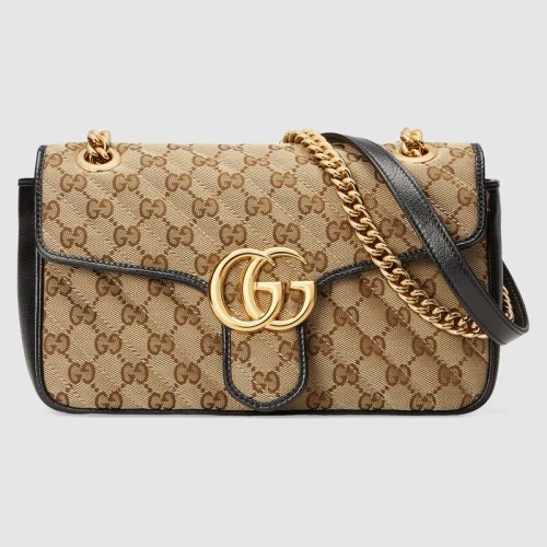 Gucci GG Marmont bolso de hombro pequeño 443497 negro