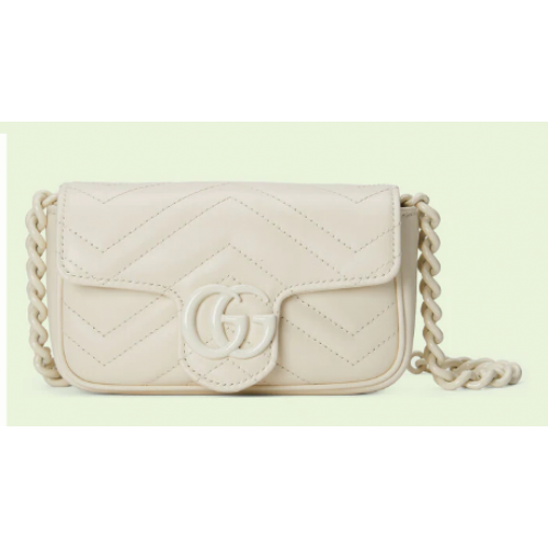 Gucci GG Marmont riñonera 699757 blanco