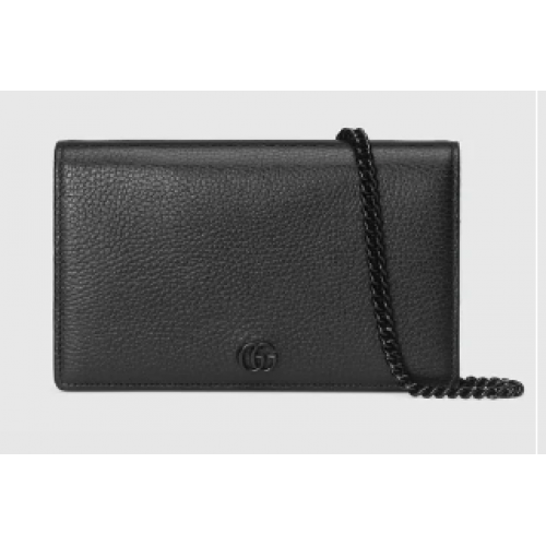 Gucci GG Marmont cadena cartera 497985 negro