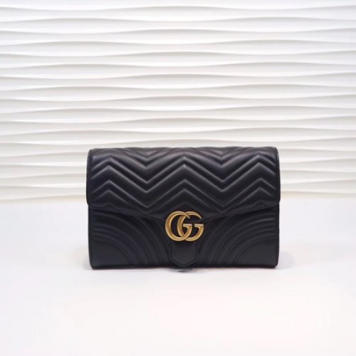 Gucci GG Marmont embrague 498079 negro