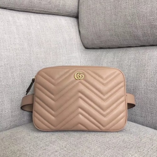 Gucci GG Marmont matelasse riñonera 523380 albaricoque