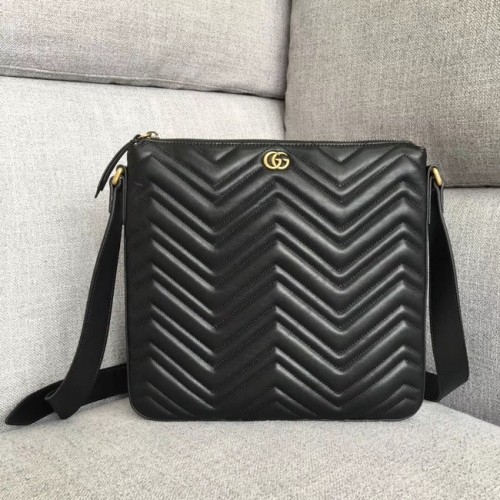 Gucci GG Marmont bolsa de mensajero 523369 negro