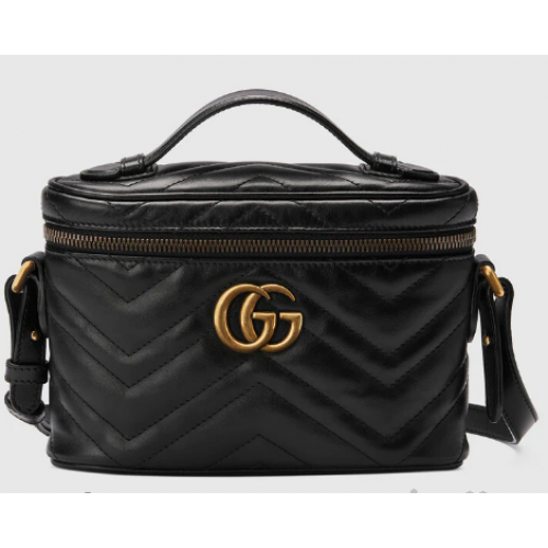Gucci GG Marmont mini bolso 672253 negro
