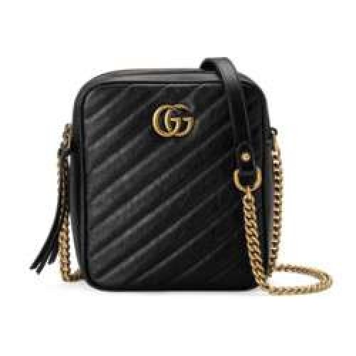 Gucci GG Marmont mini bolso de hombro 550155 NEGRO