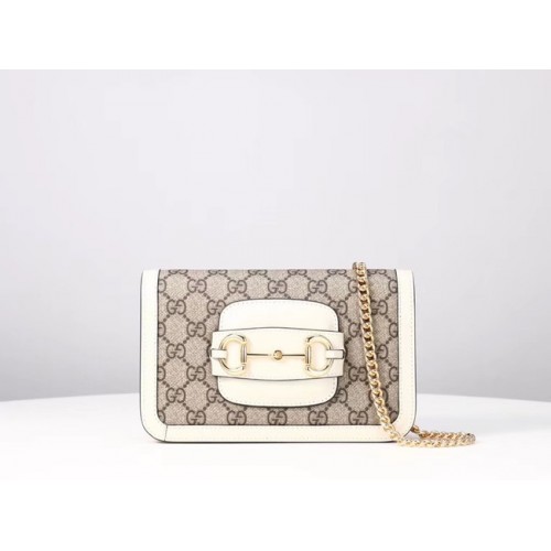 Gucci GG Marmont mini bolso de hombro 600663 blanco