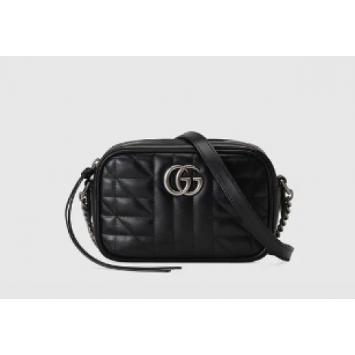 Gucci GG Marmont mini bolso de hombro 634936 negro Gucci GG Marmont mini bolso de hombro 634936 negro