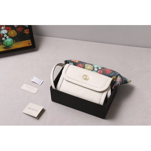 Gucci GG Marmont bolso de hombro pequeño 497984 blanco