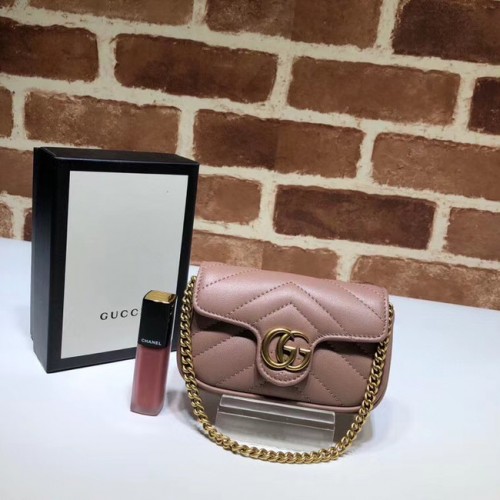 Gucci GG Marmont super Bolsa de embrague 575161 rosa