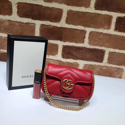 Gucci GG Marmont super Bolsa de embrague 575161 rojo