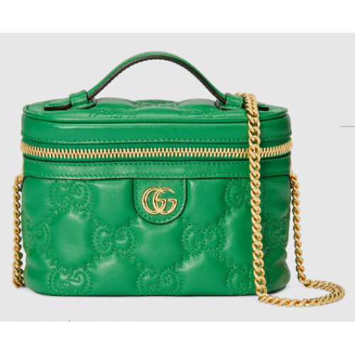 Gucci GG Matelasse bolso mini con asa superior 723770 Verde