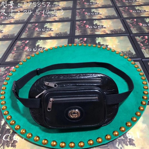 Gucci GG Original Riñonera de cuero 575857 negro