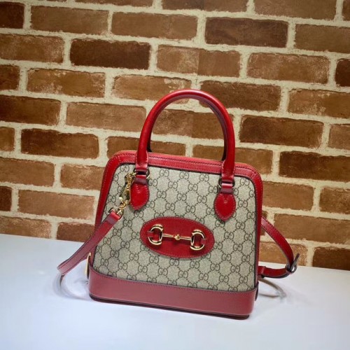 Gucci GG Supreme Canvas Top Handle Bag 621220 rojo