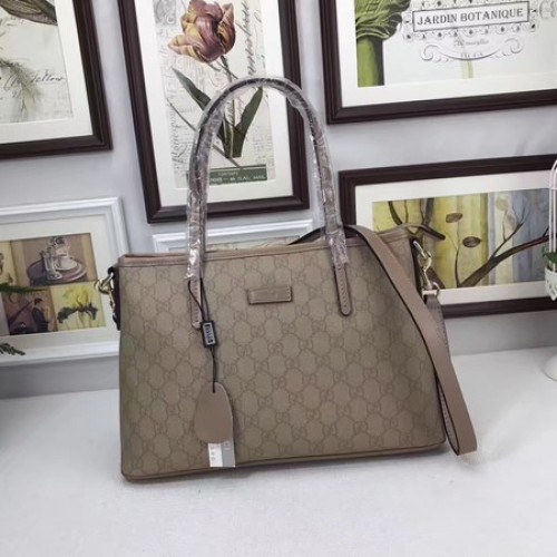 Bolso tote de lona Gucci GG Supreme 353440 Albaricoque