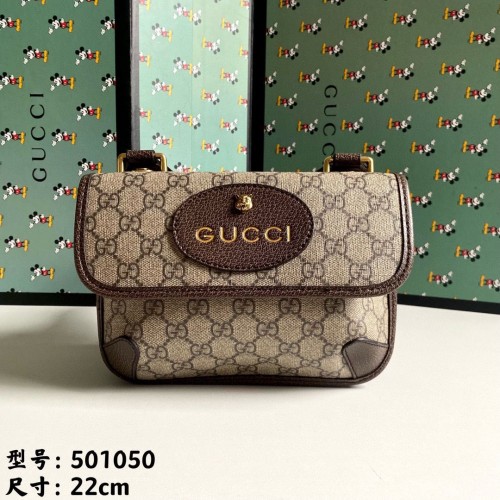 Gucci GG Supreme Messenger Bolso de cuero original 501050 Beige