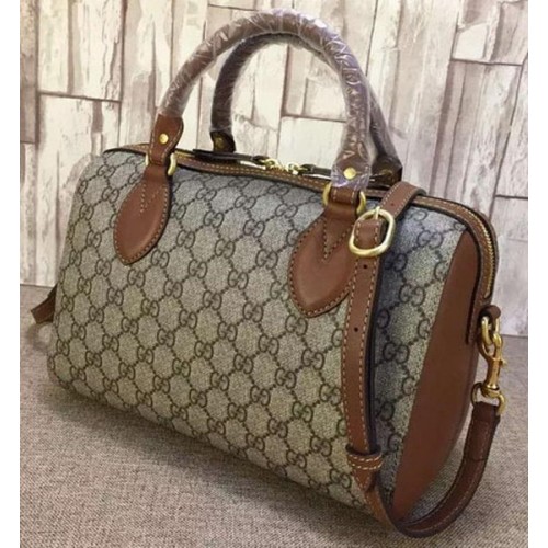 Bolso Gucci GG Supreme con Asa Superior 409529 Marrón