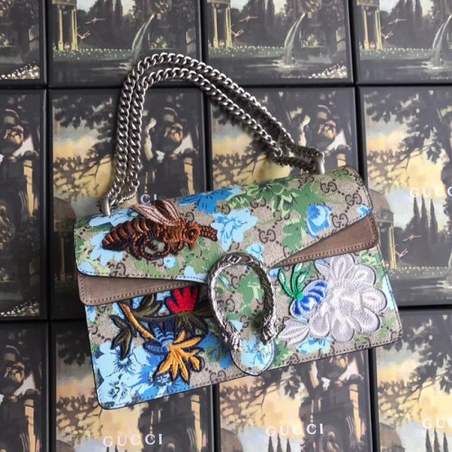 Gucci GG Supreme canvas Dionysus bolso de hombro pequeño 400249 abeja