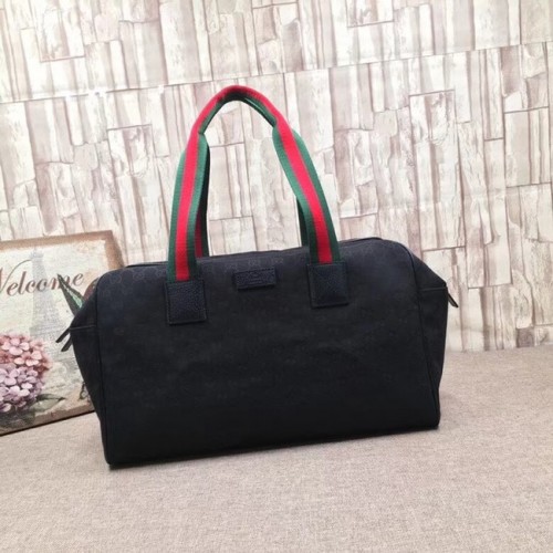Gucci GG Supreme lienzo Bolsa de viaje 146310 negro