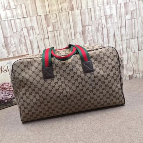 Gucci GG Supreme lienzo Bolsa de viaje 146310 marrón