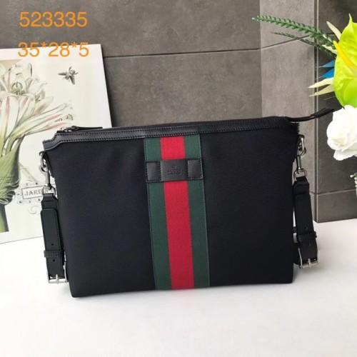 Gucci GG Supreme bolso de hombro de lona 523335 negro