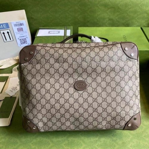 Gucci GG maletín 658543 marrón