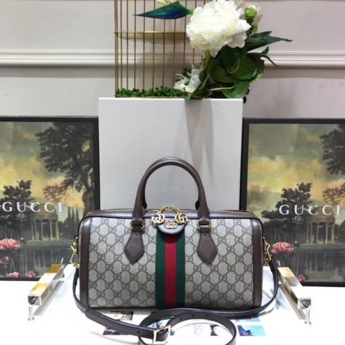 Gucci GG canvas ophidia bolso tote de calidad superior 524532 marrón