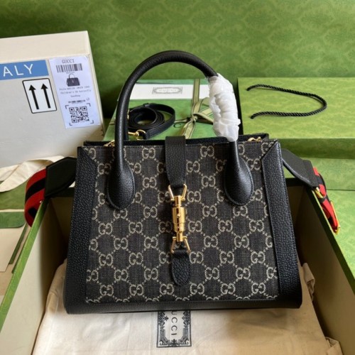 Bolso tote de mezclilla Gucci GG 685129 Negro