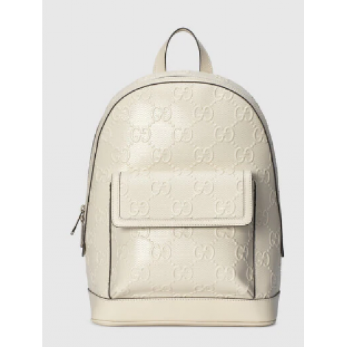 Gucci Mochila con GG en relieve 658579 blanco