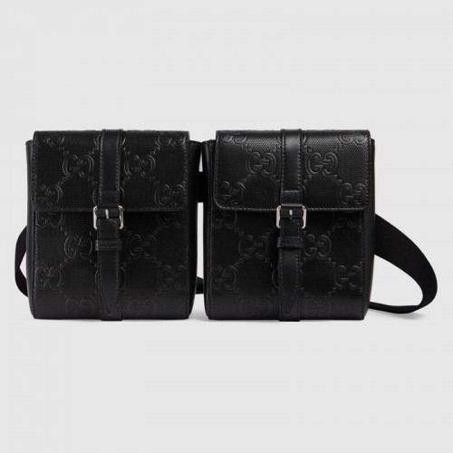 Gucci GG riñonera en relieve 631339 negro