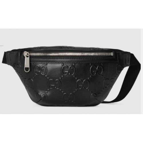 Gucci GG riñonera en relieve 658582 negro