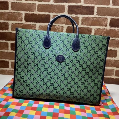 Gucci GG bolso de compras 659980 verde