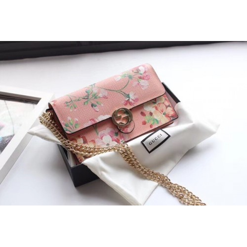 Gucci GG bolso de hombro de lona de alta calidad 409340 rosa