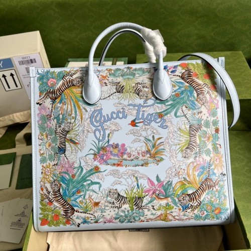 Bolso tote mediano Gucci GG 687827 blanco