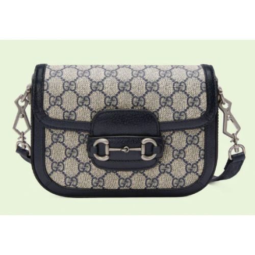 Gucci Horsebit 1955 GG mini bolso 658574 azul