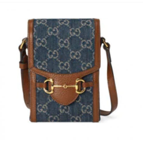 Gucci Horsebit 1955 mini bolso 625615 azul