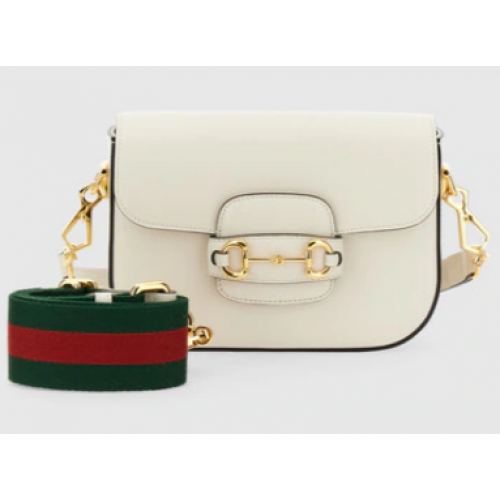 Minibolso Gucci Horsebit 1955 658574 Blanco