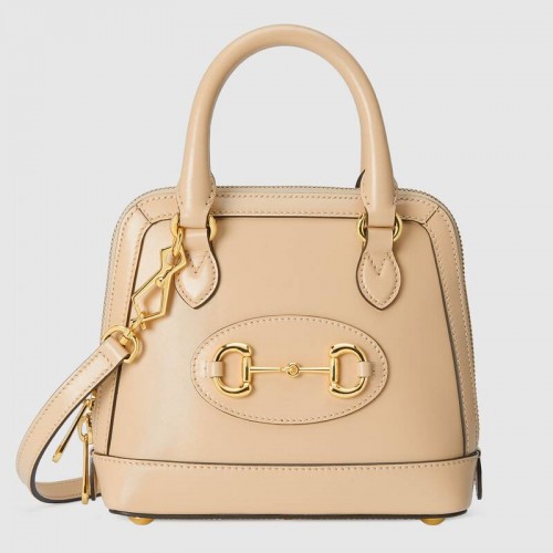 Gucci Horsebit 1955 mini bolso de mano 640716 Beige